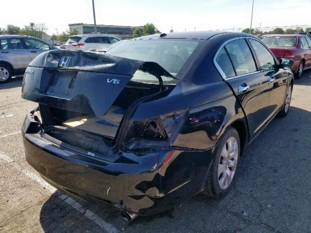 1HGCP36889A048426 - 2009 HONDA ACCORD EXL BLACK photo 4