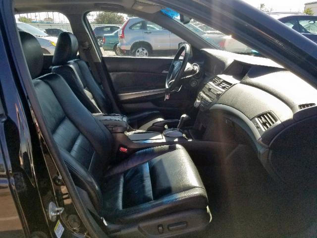 1HGCP36889A048426 - 2009 HONDA ACCORD EXL BLACK photo 5