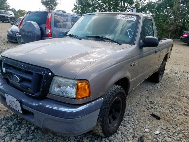 1FTYR10U24PA69268 - 2004 FORD RANGER TAN photo 2