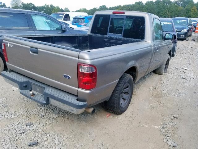 1FTYR10U24PA69268 - 2004 FORD RANGER TAN photo 4