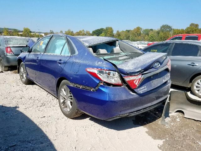 4T1BF1FK8FU919134 - 2015 TOYOTA CAMRY LE BLUE photo 3