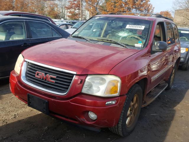 1GKDT13S922278211 - 2002 GMC ENVOY RED photo 2