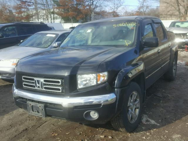 2HJYK16526H509741 - 2006 HONDA RIDGELINE BLACK photo 2