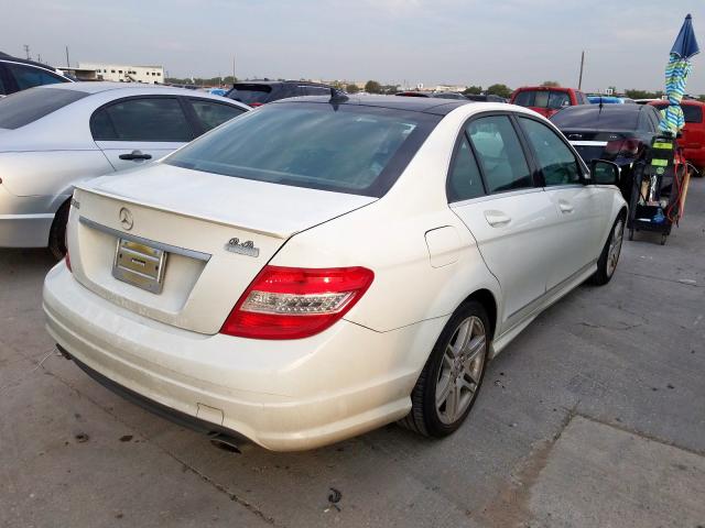 WDDGF56XX8F165924 - 2008 MERCEDES-BENZ C 350 WHITE photo 4