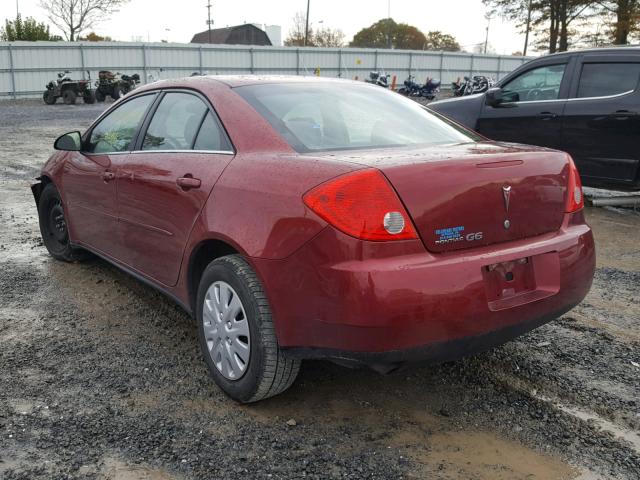 1G2ZF57B684106665 - 2008 PONTIAC G6 VALUE L MAROON photo 3