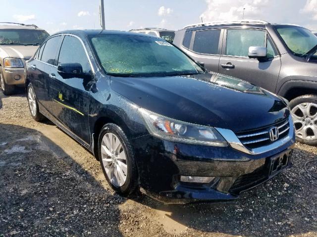 1HGCR2F86EA042218 - 2014 HONDA ACCORD EXL BLACK photo 1