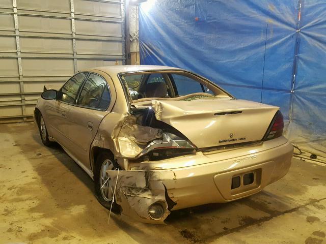 1G2NE52F23C262633 - 2003 PONTIAC GRAND AM S GOLD photo 3