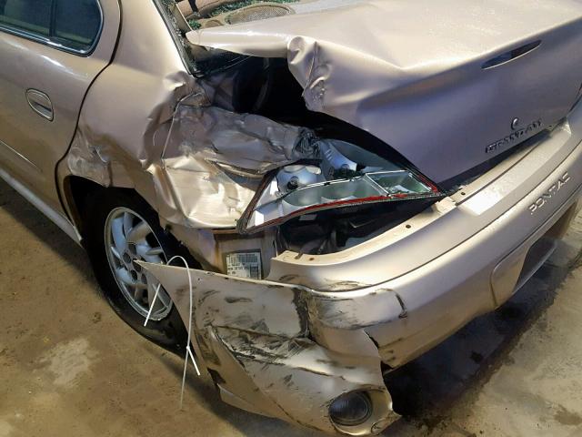 1G2NE52F23C262633 - 2003 PONTIAC GRAND AM S GOLD photo 9