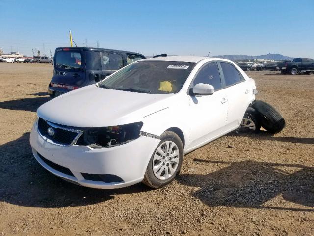 KNAFU4A23A5122391 - 2010 KIA FORTE EX WHITE photo 2