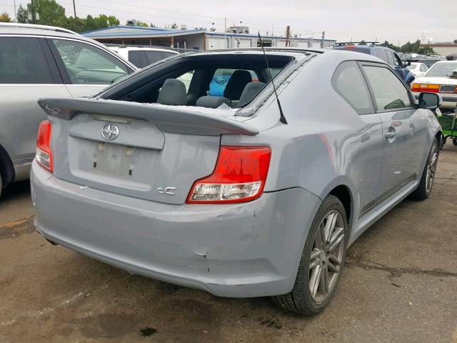 JTKJF5C78D3048609 - 2013 TOYOTA SCION TC ნაცრისფერი ფოტო 4