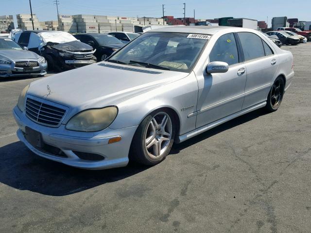 WDBNG74J83A365262 - 2003 MERCEDES-BENZ S 55 AMG SILVER photo 2