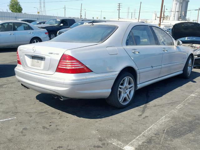 WDBNG74J83A365262 - 2003 MERCEDES-BENZ S 55 AMG SILVER photo 4