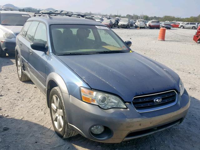 4S4BP61CX67330045 - 2006 SUBARU LEGACY OUT BLUE photo 1