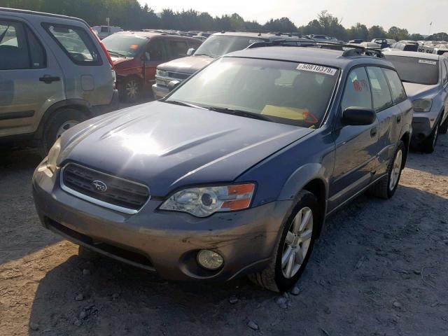 4S4BP61CX67330045 - 2006 SUBARU LEGACY OUT BLUE photo 2