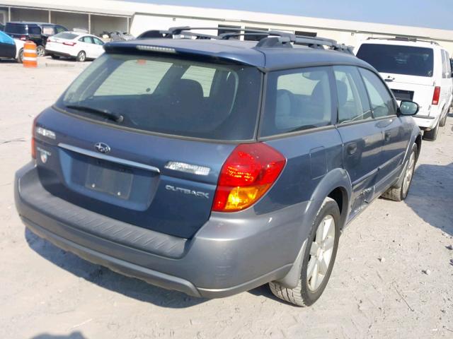 4S4BP61CX67330045 - 2006 SUBARU LEGACY OUT BLUE photo 4