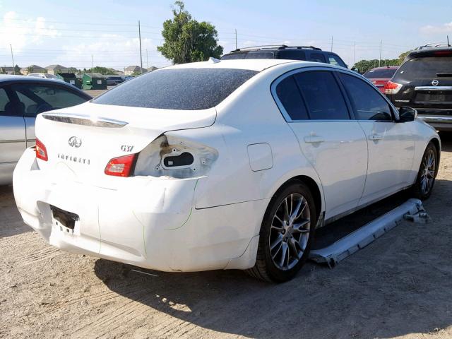 JNKCV61E99M303228 - 2009 INFINITI G37 BASE WHITE photo 4