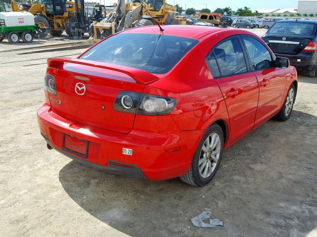 JM1BK323371664356 - 2007 MAZDA 3 S RED photo 4