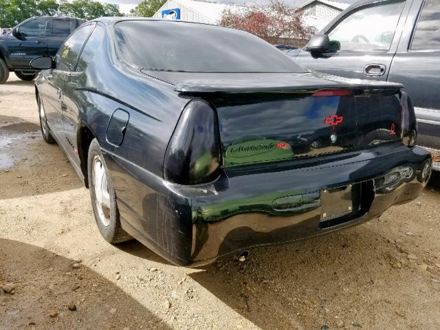 2G1WX12K539421788 - 2003 CHEVROLET MONTE CARL შავი ფოტო 3