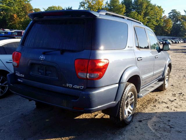 5TDBT48A55S254618 - 2005 TOYOTA SEQUOIA LI BLUE photo 4