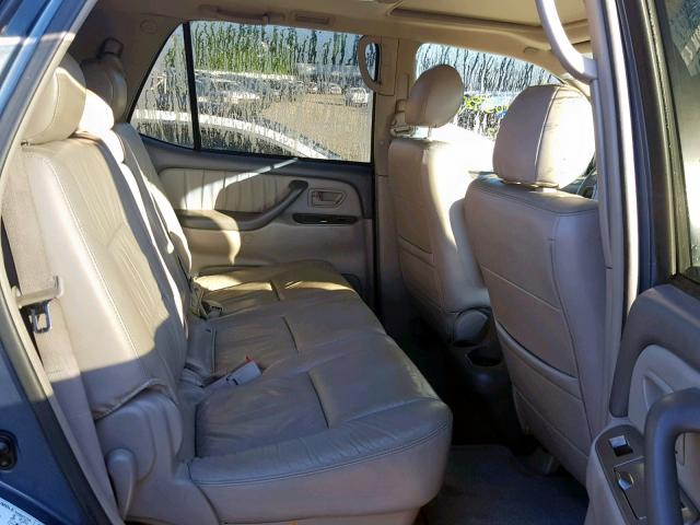 5TDBT48A55S254618 - 2005 TOYOTA SEQUOIA LI BLUE photo 6