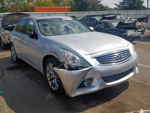 JN1CV6AR4BM356934 - 2011 INFINITI G37 SILVER photo 1