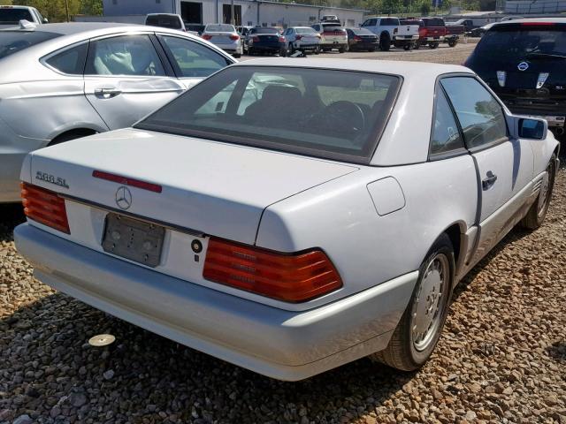 WDBFA66E1MF027934 - 1991 MERCEDES-BENZ 500 SL WHITE photo 4