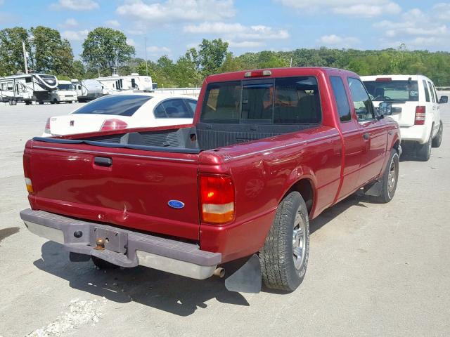 1FTCR14U9TPB55230 - 1996 FORD RANGER SUP MAROON photo 4