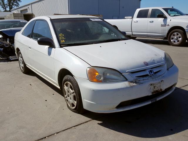 1HGEM21272L046336 - 2002 HONDA CIVIC DX WHITE photo 1