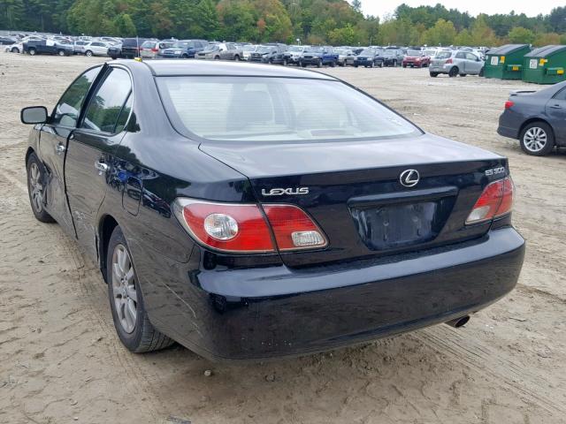 JTHBF30G120086961 - 2002 LEXUS ES 300 BLACK photo 3