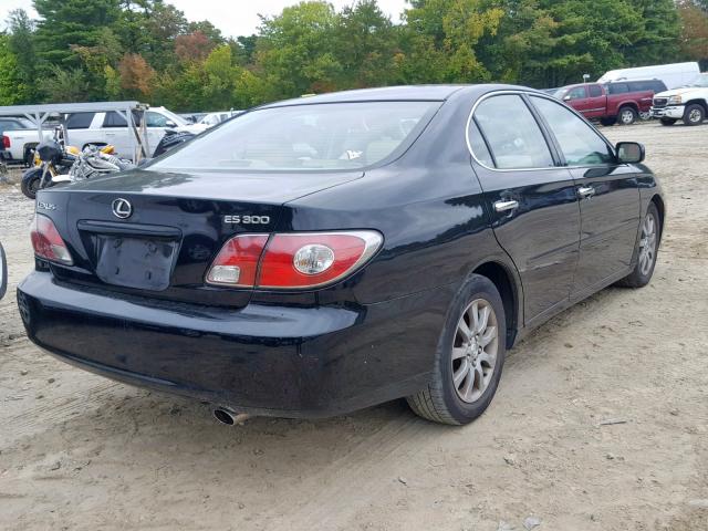 JTHBF30G120086961 - 2002 LEXUS ES 300 BLACK photo 4