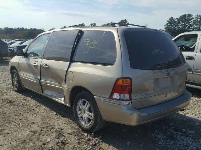 2FMZA52411BB70025 - 2001 FORD WINDSTAR S TAN photo 3