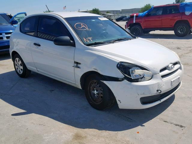 KMHCM36C29U126298 - 2009 HYUNDAI ACCENT GS WHITE photo 1