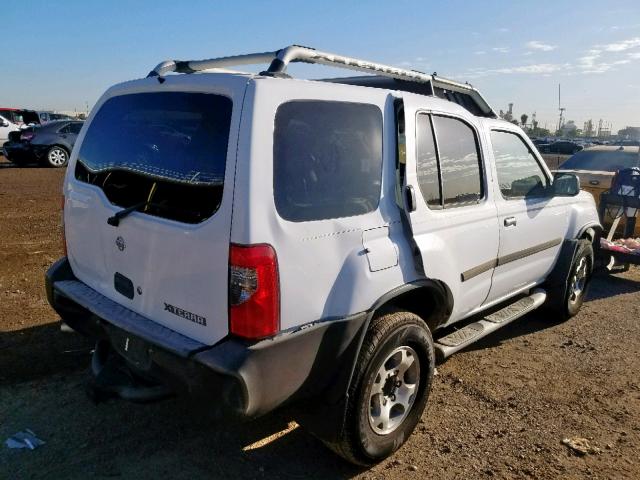 5N1ED28T31C594566 - 2001 NISSAN XTERRA XE WHITE photo 4