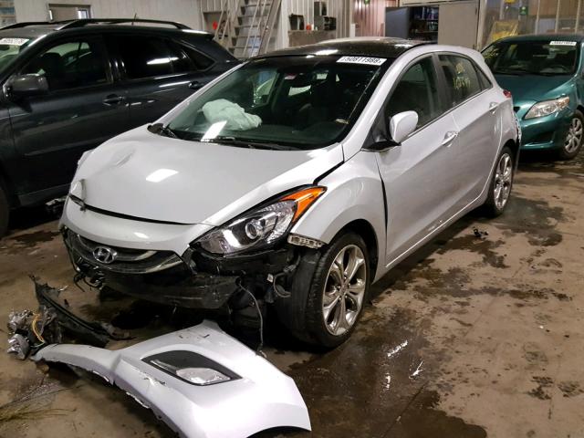 KMHD35LE5DU053980 - 2013 HYUNDAI ELANTRA GT SILVER photo 2