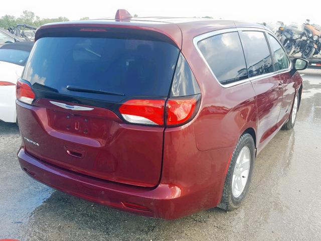 2C4RC1CG0JR101379 - 2018 CHRYSLER PACIFICA L RED photo 4