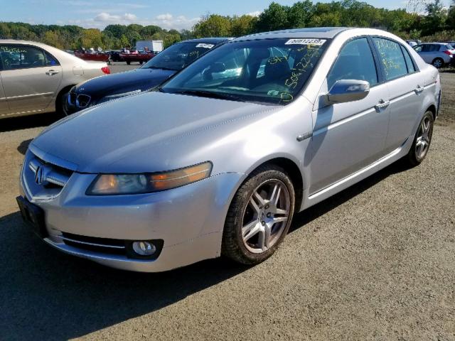 19UUA66238A011575 - 2008 ACURA TL SILVER photo 2