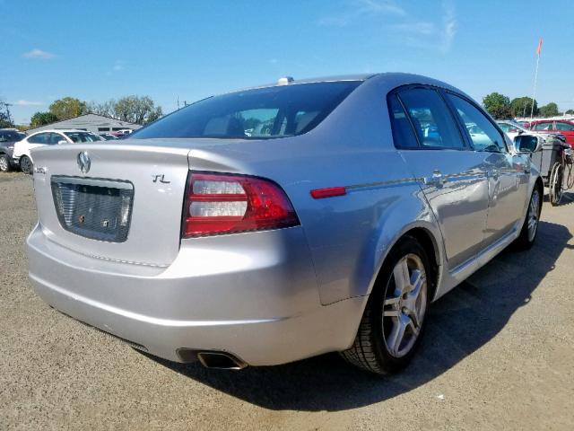 19UUA66238A011575 - 2008 ACURA TL SILVER photo 4