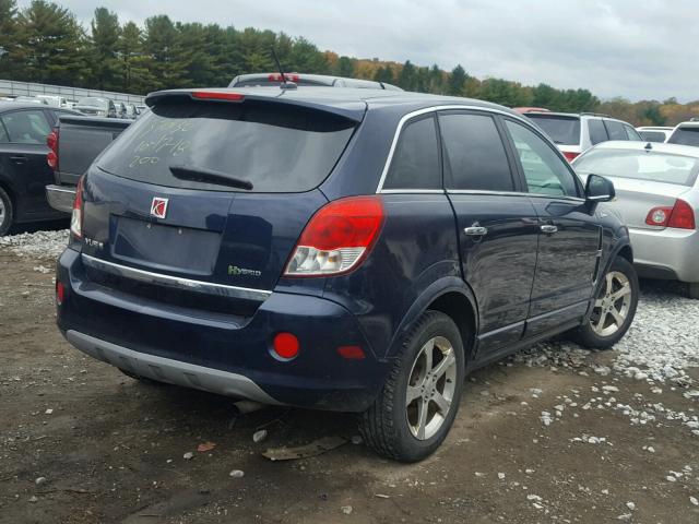 3GSCL93Z19S552913 - 2009 SATURN VUE HYBRID BLUE photo 4