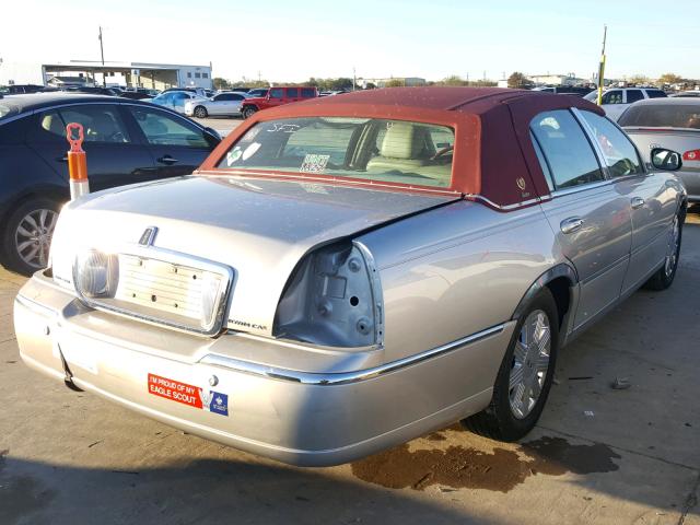 1LNHM83W43Y670853 - 2003 LINCOLN TOWN CAR C SILVER photo 4