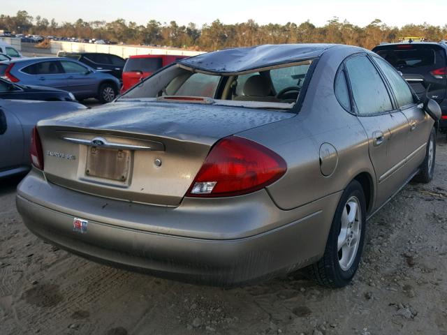 1FAFP55U33A207761 - 2003 FORD TAURUS SES TAN photo 4