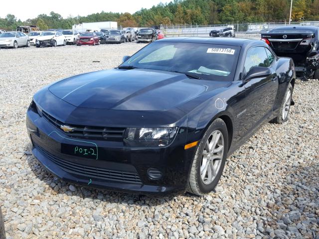 2G1FB1E33F9288603 - 2015 CHEVROLET CAMARO LS BLACK photo 2