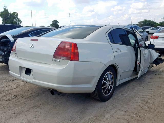 4A3AB46F34E145444 - 2004 MITSUBISHI GALANT ES WHITE photo 4