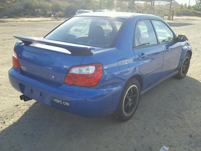 JF1GD29634G518788 - 2004 SUBARU IMPREZA WR BLUE photo 4