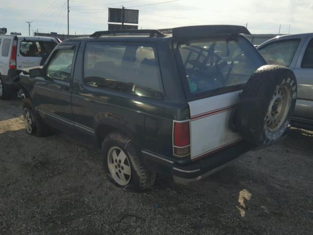 1GNCT18W5N0142104 - 1992 CHEVROLET BLAZER S10 GREEN photo 3