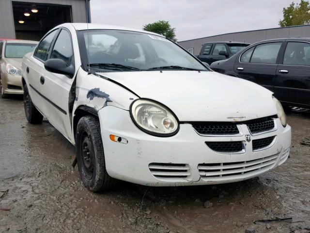 1B3ES26C54D548265 - 2004 DODGE NEON BASE WHITE photo 1