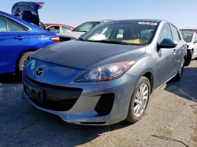 JM1BL1M84C1677475 - 2012 MAZDA 3 I TURQUOISE photo 2