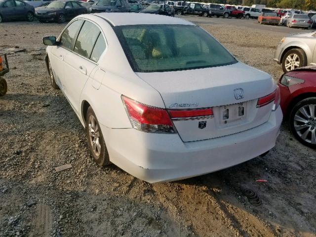 1HGCP2F46CA235162 - 2012 HONDA ACCORD LXP WHITE photo 3