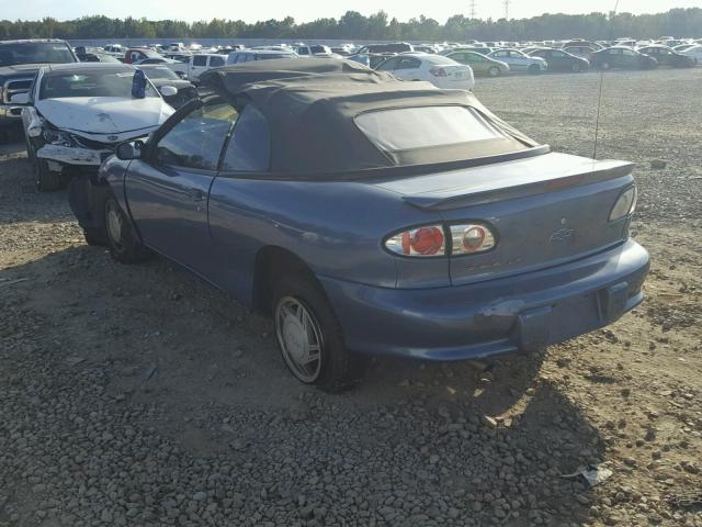 4G1JF3241VB102009 - 1997 CHEVROLET CAVALIER L BLUE photo 3