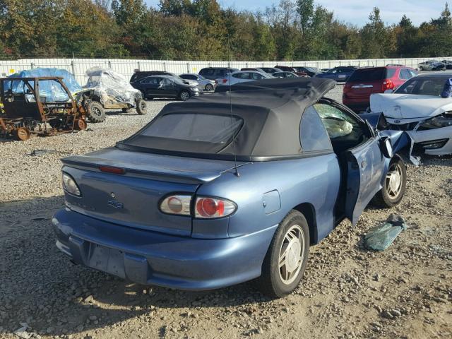 4G1JF3241VB102009 - 1997 CHEVROLET CAVALIER L BLUE photo 4