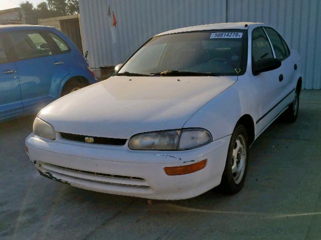 1Y1SK5262SZ041046 - 1995 GEO PRIZM BASE WHITE photo 2